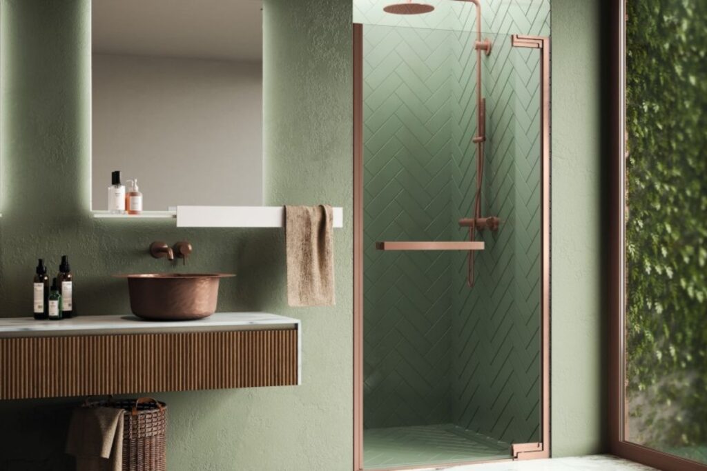 Kabina brushed bronze Warszawa